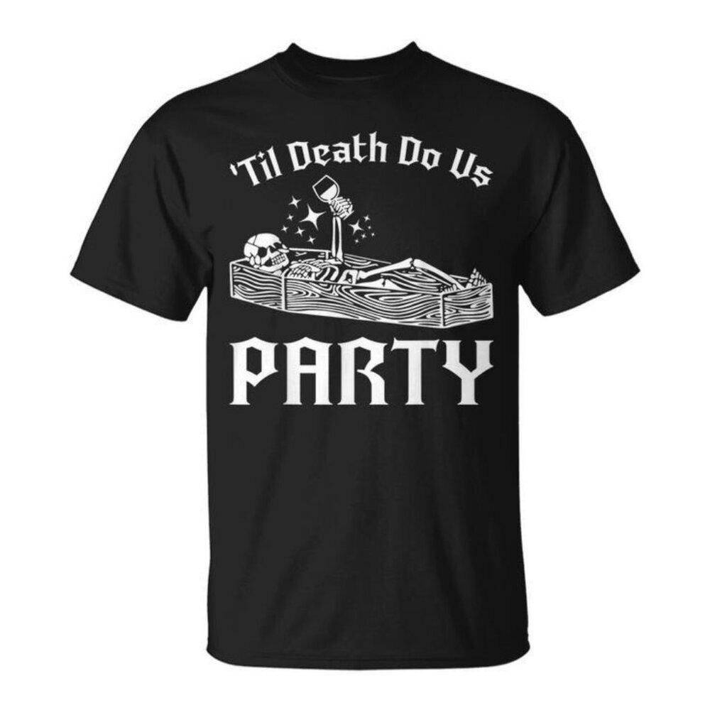 Til Death Do Us Party 2024 Skeleton Bride Squad Retro Bachelorette Wedding 05